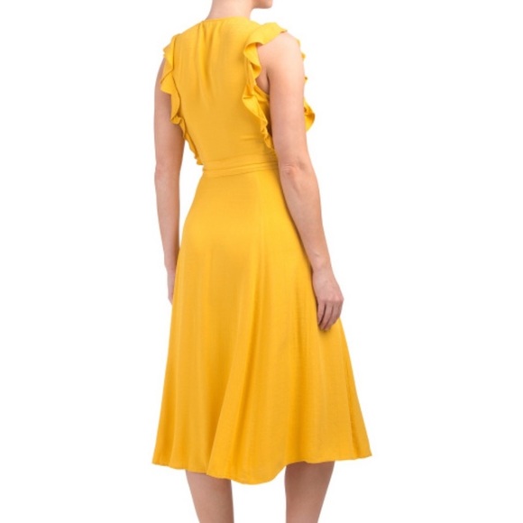 1. State Button Front Belted Midi Dress - Picture 3 of 8